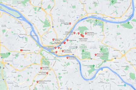 Search for Pizza in Pittsburgh